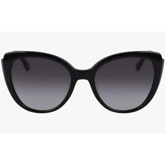 Longchamp Sunglasses LO 670 S 001 Black*Cat Eye*NEW in case with cloth - Picture 3 of 7